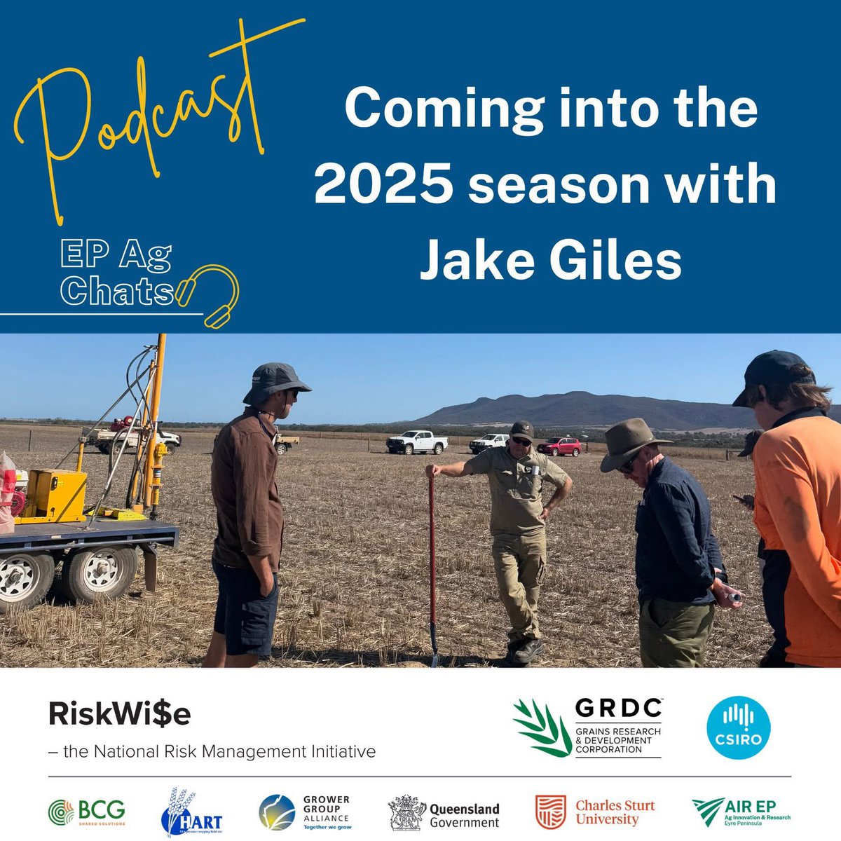 Ag Innovation & Research Eyre Peninsula (@ag_eyre) on Twitter photo ๐ง NEW EPISODE OUT NOW!
In this RiskWise chat, Jake Giles from EP Ag Research shares what farmers across the EP are thinking heading into the 2025 season โ from dry sowing to frost risks and silver linings.
๐ Tune in now: open.spotify.com/episode/7ifC0cโฆ
#RiskWise <a href="/GRDCSouth/">GRDC South</a> <a href="/CSIRO/">CSIRO</a> ๐ง NEW EPISODE OUT NOW!
In this RiskWise chat, Jake Giles from EP Ag Research shares what farmers across the EP are thinking heading into the 2025 season โ from dry sowing to frost risks and silver linings.
๐ Tune in now: open.spotify.com/episode/7ifC0cโฆ
#RiskWise <a href="/GRDCSouth/">GRDC South</a> <a href="/CSIRO/">CSIRO</a>