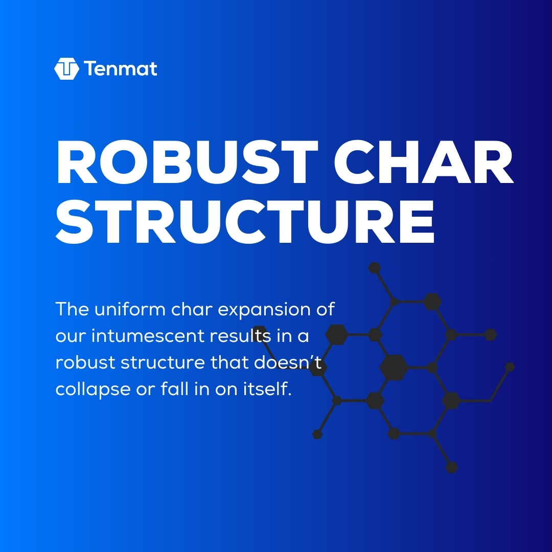 What to expect from Tenmat's unique, high performance intumescent:

1) Low smoke 💨
2) Minimal combustion 🔥
3) Controlled expansion ↕️
4) Robust char structure 💪

Find out more on our website. 
#constructionworker #buildings #safety