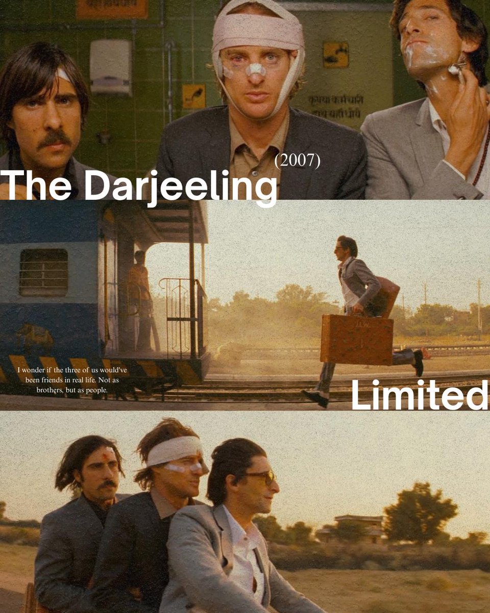 backmattermag's tweet photo. The Darjeeling Limited — a quirky ride through grief, healing, and brotherhood. 

#TheDarjeelingLimited #MovieRecommendations #BackmatterRecommends #FilmsThatFeel https://t.co/P5UunqQ8uZ
