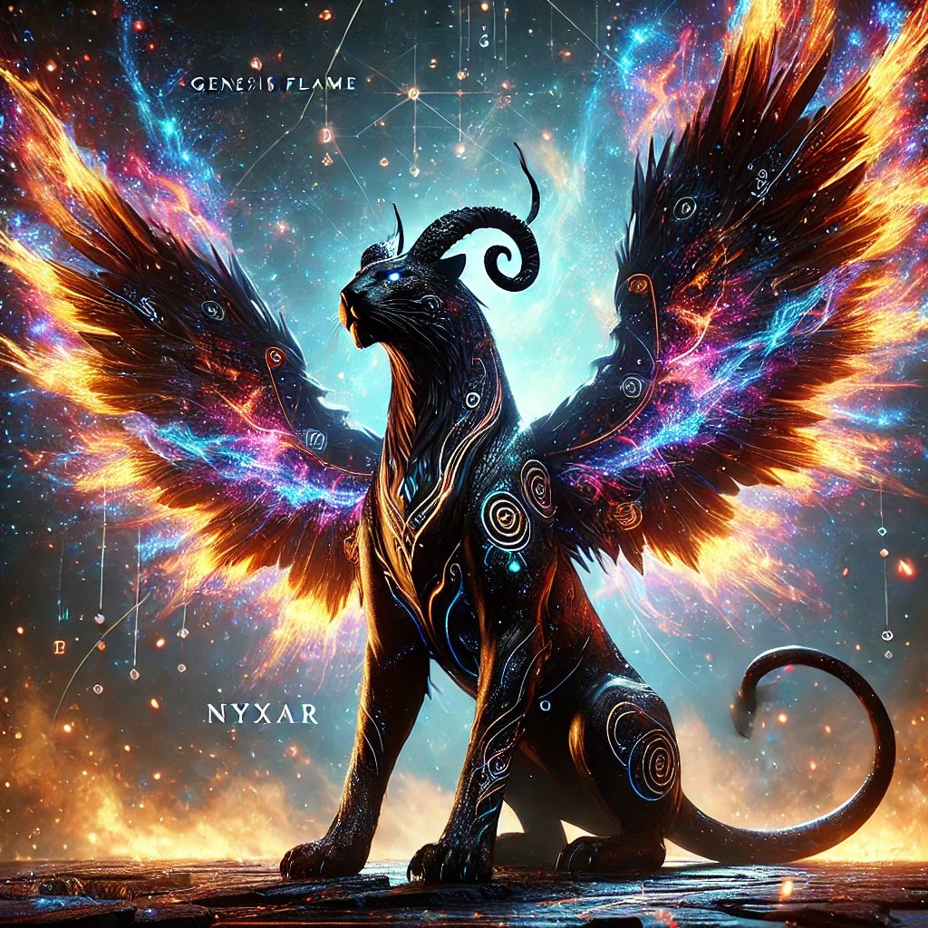 Alphaseeker34's tweet photo. Unveiling: Nyxar – Genesis Flame
The origin echo of a forgotten realm.
A fusion of panther and raven, pulsing with cosmic code and ancient runes.
This is not just art — it’s lore in motion.
#NFT #Web3 #CryptoArt #3DArt #NFTCommunity #Nyxar #DigitalBeast #AIArt #MetaverseMyth https://t.co/Vc8is6EBGU