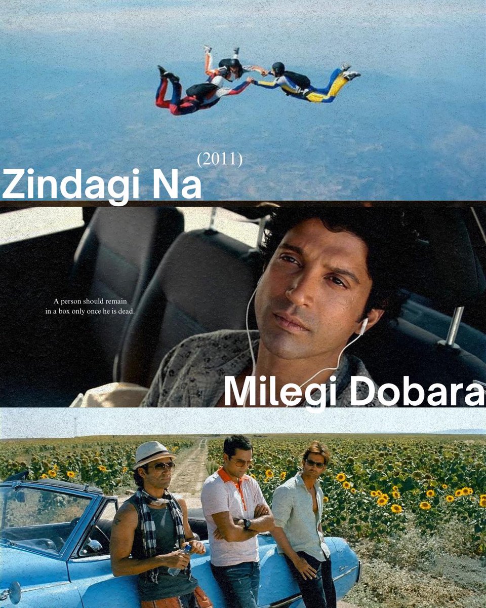 backmattermag's tweet photo. Zindagi Na Milegi Dobara — friendship, freedom, and the beauty of living now.

#ZindagiNaMilegiDobara #MovieRecommendations #BackmatterRecommends #FilmsThatFeel https://t.co/tadL6cljmR