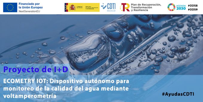 Promovemos la #innovación con #AyudasCDTI con proyectos como el de #BLUEMING👇

🔹Tecnología para monitoreo de calidad del agua mediante #voltamperometría 👉bluemingbiotech.com

🎞️Apoyando a tavés de #NEOTEC: acortar.link/PGAvBD

#AyudandoCrearFuturo #MRR #Agenda2030