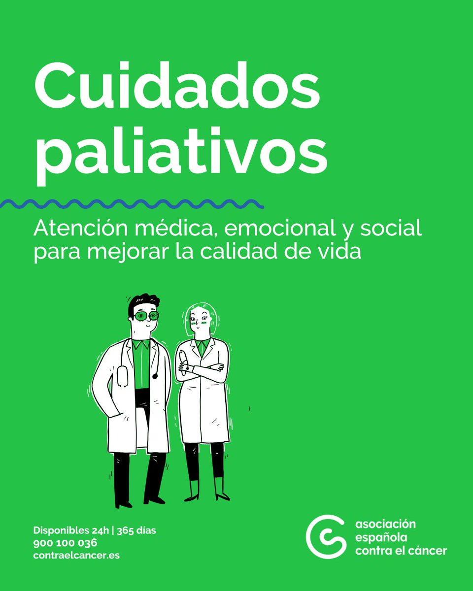 ContraCancerEs's tweet photo. 💚Los cuidados paliativos mejoran la calidad de vida de pacientes, familias y cuidadores frente a enfermedades graves, en cualquier fase. Son un derecho, no un lujo.
👉 https://t.co/cVorevQuRo
#TodosContraElCáncer https://t.co/NwezMVh7W4