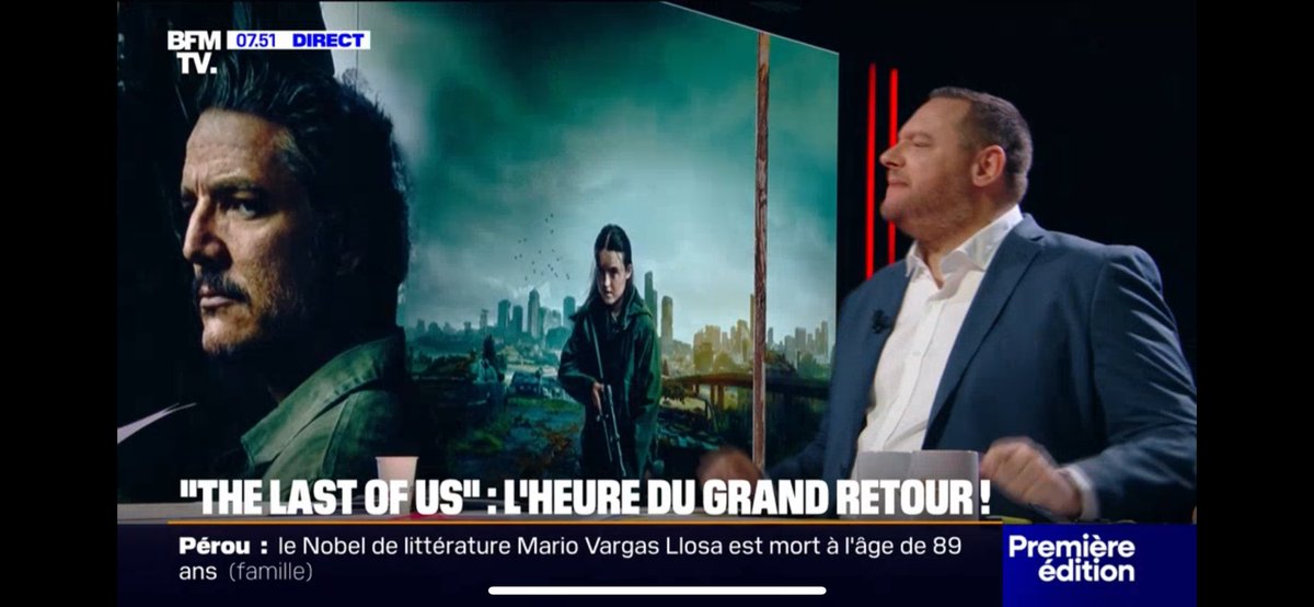 Steven Bellery (@stevenbellery) on Twitter photo On a repeint le plateau de <a href="/PremiereEdition/">BFMTV - Matinale</a> aux couleurs de #TheLastOfUs ! La saison 2 arrive aujourdโhui sur <a href="/StreamMaxFrance/">rigbeee</a> ! <a href="/PDufreigne/">Philippe Dufreigne๐ค</a> <a href="/MathieuCoache/">Mathieu Coache</a> <a href="/a2linefrancois/">๐จ๐
๐๐๐๐๐ ๐ญ๐๐๐๐๐๐๐</a> <a href="/BFMTV/">BFMTV</a> On a repeint le plateau de <a href="/PremiereEdition/">BFMTV - Matinale</a> aux couleurs de #TheLastOfUs ! La saison 2 arrive aujourdโhui sur <a href="/StreamMaxFrance/">rigbeee</a> ! <a href="/PDufreigne/">Philippe Dufreigne๐ค</a> <a href="/MathieuCoache/">Mathieu Coache</a> <a href="/a2linefrancois/">๐จ๐
๐๐๐๐๐ ๐ญ๐๐๐๐๐๐๐</a> <a href="/BFMTV/">BFMTV</a>