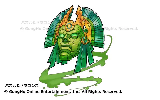 今日もこんな顔でお仕事してます。「木の仮面」#日野キャラみてミル?#パズドラ 
