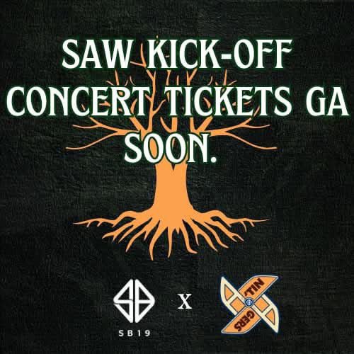 Atin_agers07's tweet photo. The secret is out 🤫
Simula at Wakas Kickoff concert tickets PLUS pangmalakasang freebies from A’tin Agers soon….
See you A’tin. 👀
Stay tuned for details.
#SAW #SB19 #Atin #GAAlert #giveaway #SimulaAtWakas #PhilippineArena https://t.co/6hWyioH25h