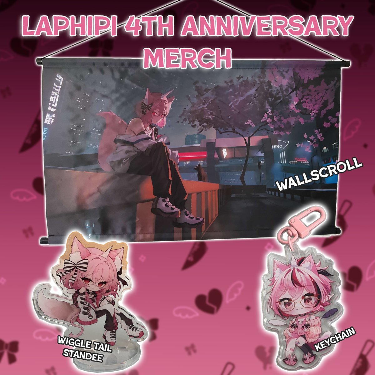 Have you gotten your Laphipi merch yet?🌟

You can pre-order the anniversary bundle or the separate items in the Lightmotif shop! The tail of the standee moves :D 

Get yours below👇🏻👇🏻