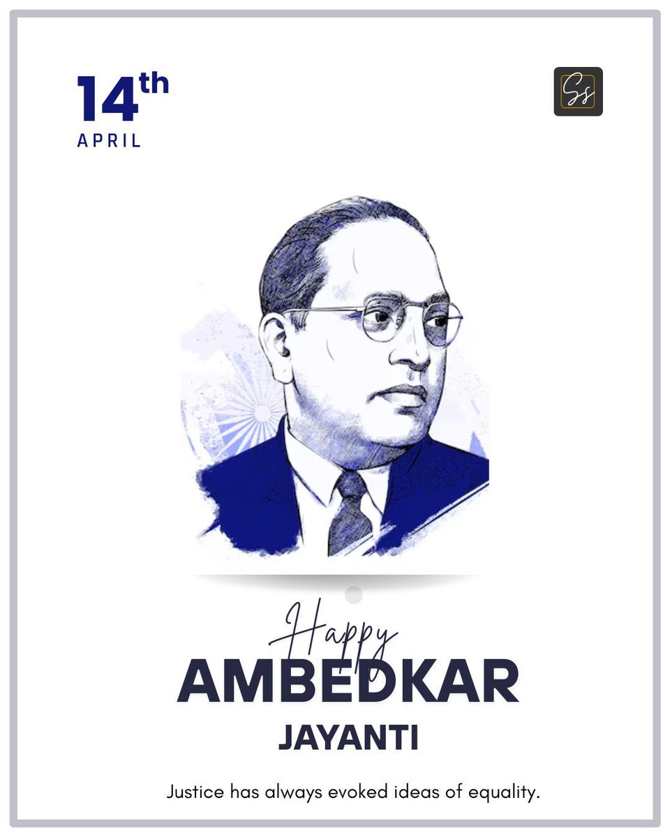 scoopstudioz's tweet photo. “Justice has always evoked ideas of equality — Dr. B.R. Ambedkar

Let’s honor his legacy by standing up for fairness, dignity, and human rights every day.”

#DrAmbedkar #AmbedkarJayanti #SocialJustice #IndianConstitution #EqualityForAll #AmbedkarThoughts #BabasahebAmbedkar https://t.co/6V3bQ6vDir