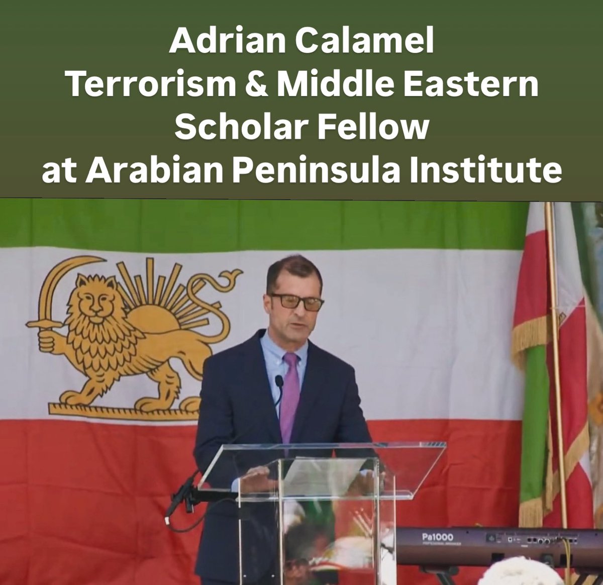KayhanLife's tweet photo. VIDEO: Adrian Calamel (@AdrianCalamel) spoke at the Washington D.C. protests on April 13, organized by @DCprotests4Iran.
WATCH on YouTube here:
https://t.co/n9eRNU8AM9
.
#kayhanlife #adriancalamel https://t.co/WzWadWk1fw