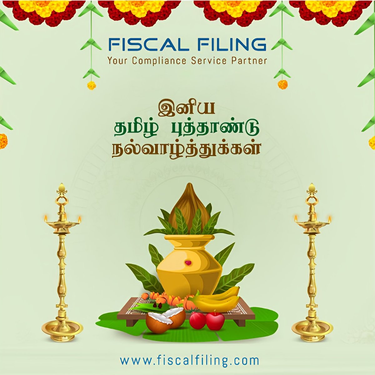 FISCALFiling's tweet photo. இனிய தமிழ் புத்தாண்டு நல்வாழ்த்துக்கள் Wishing you a prosperous and peaceful Tamil New Year from FiscalFiling, your trusted tax filing partner in Madurai! 
#TamilNewYear2025 #PuthanduVazhthukal #fiscalfiling #TaxFilingMadurai #HappyTamilNewYear #IncomeTaxFiling #GSTFiling https://t.co/3c1AgZiwBV