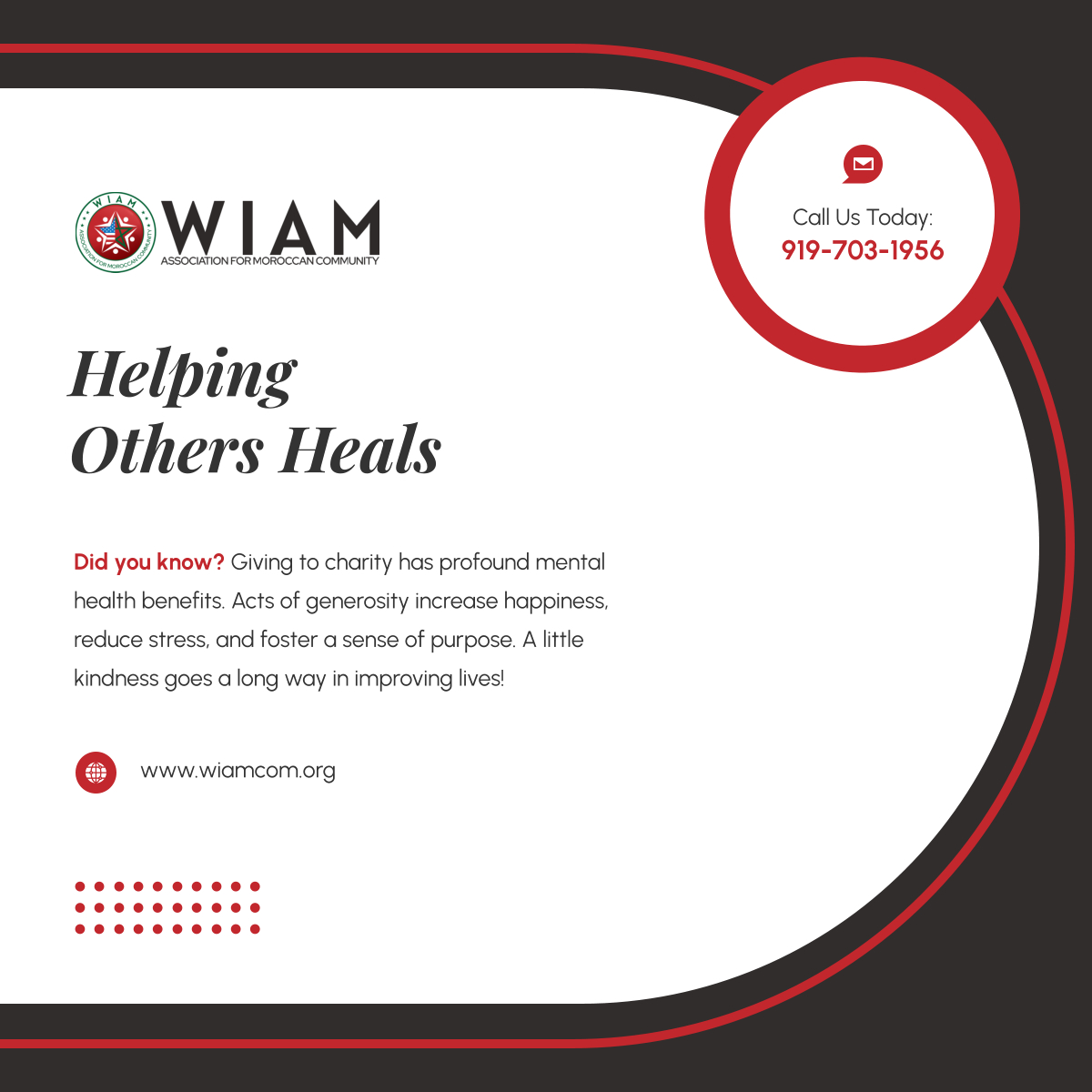 WiamMoroccan's tweet photo. Giving isn’t just about helping others—it’s good for your well-being too! Helping those in need brings joy, fulfillment, and purpose. Let’s make kindness a daily practice! 

#GivingBack #CharityOrganization #ApexNC https://t.co/j1cAfQWTXh