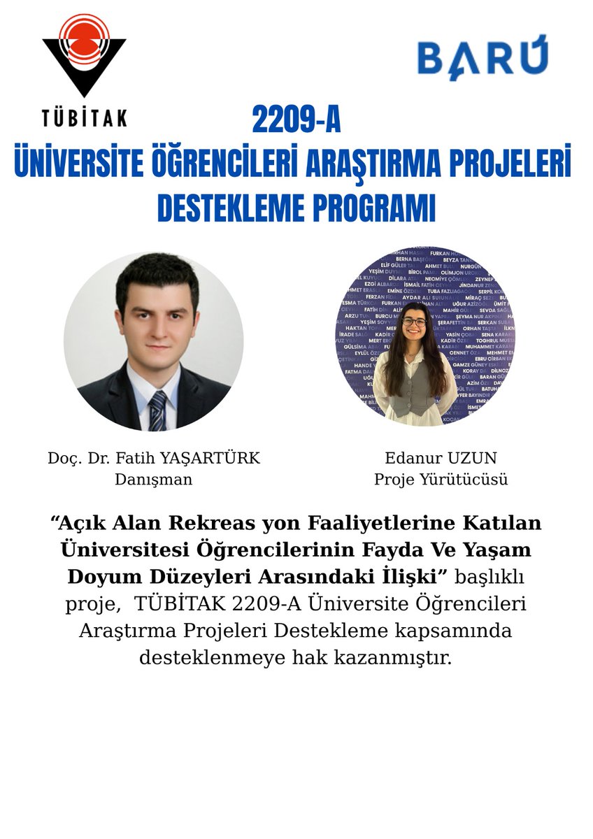 barurecreation's tweet photo. Bölümümüz TÜBİTAK 2209-A projeleri ile üretmeye devam ediyor 💪 @uzun_orhan @bartinsbf @baruedutr https://t.co/EGp2FEZQon