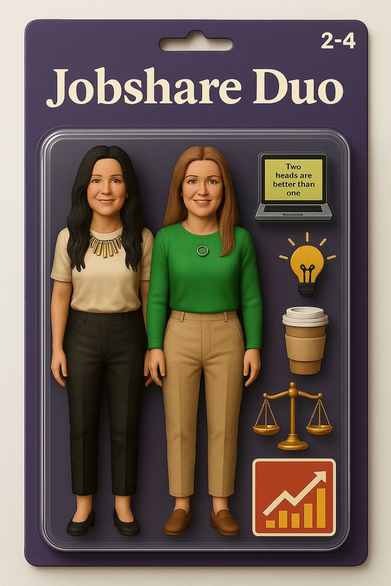 ccastlecoaching's tweet photo. 🚀 Introducing the Jobshare Duo Action Figure! 🚀

Jumping on the LinkedIn action figures trend, meet the ultimate productivity hero: the Jobshare Duo!

#ai #actionfigures #powerparttimers #jobsharing #poweredbylattes https://t.co/Xzz3gUMYhk