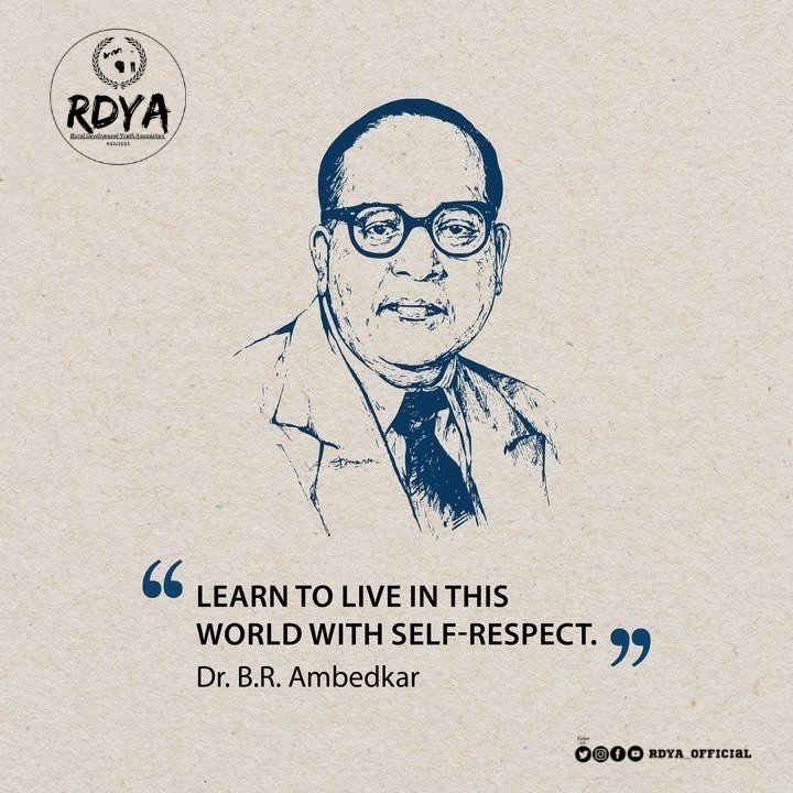 RDYA_official's tweet photo. #RDYA draws inspiration from Dr. Ambedkar’s fight for dignity and equality. On his Jayanti, we renew our mission to uplift rural youth and marginalized communities. #AmbedkarJayanti 
#AmbedkarJayanti2025
#YouthForChange https://t.co/0kJczSvhrk