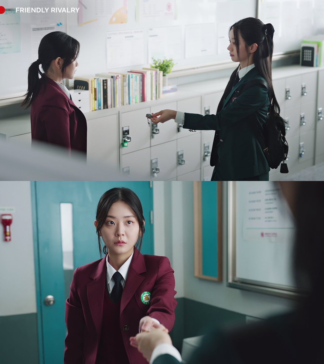 Netflix_PH's tweet photo. How it started vs. how it’s still just beginning 🥹

#FriendlyRivalry #LeeHyeRi #이혜리 #ChungSuBin #정수빈 #Netflix https://t.co/tcrSLakARC