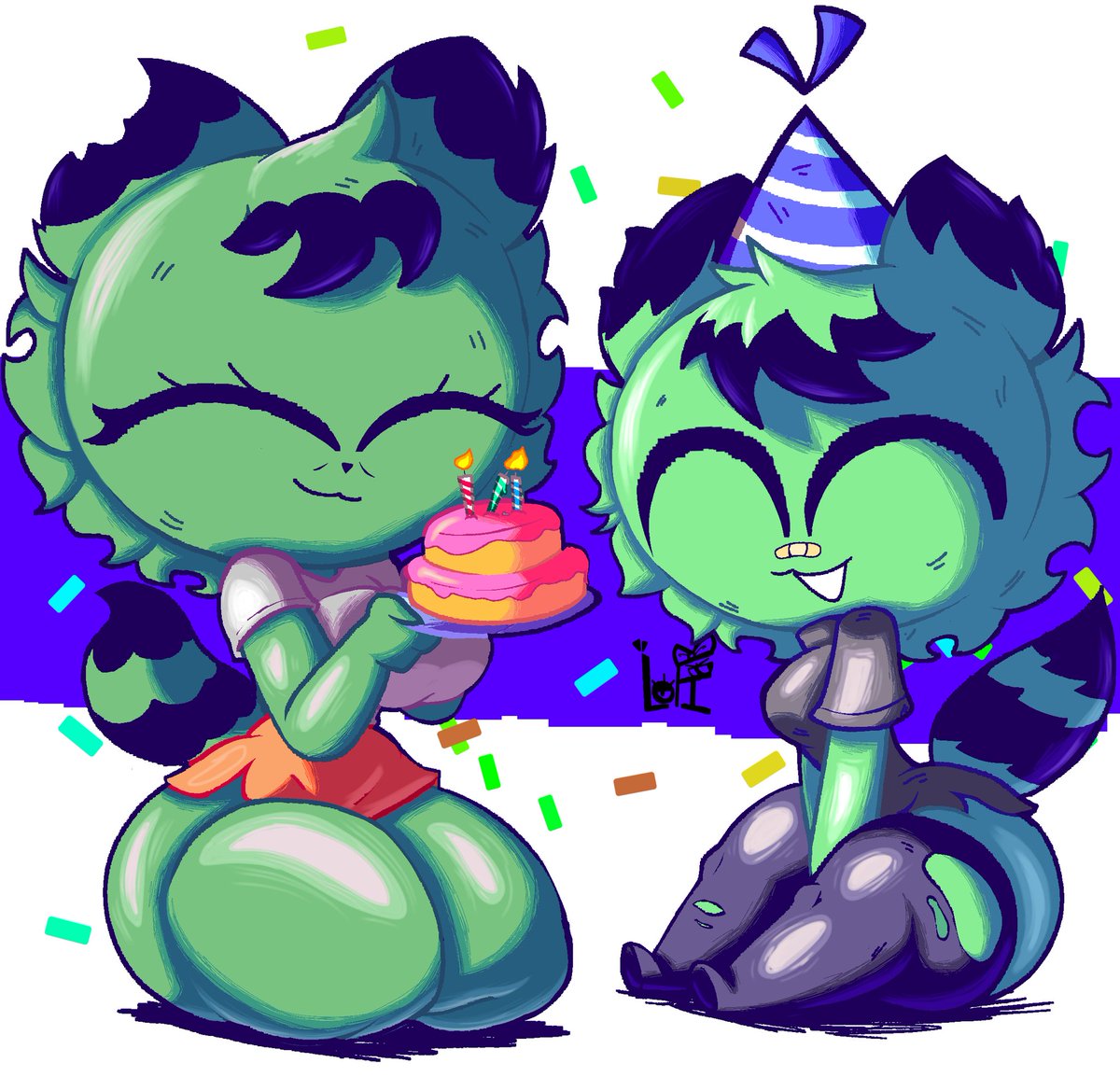 Lofi_jsjs's tweet image. Un regalito de cumple para @elinsonal93774, es un poco tarde para eso pero más vale tarde que nunca jeje