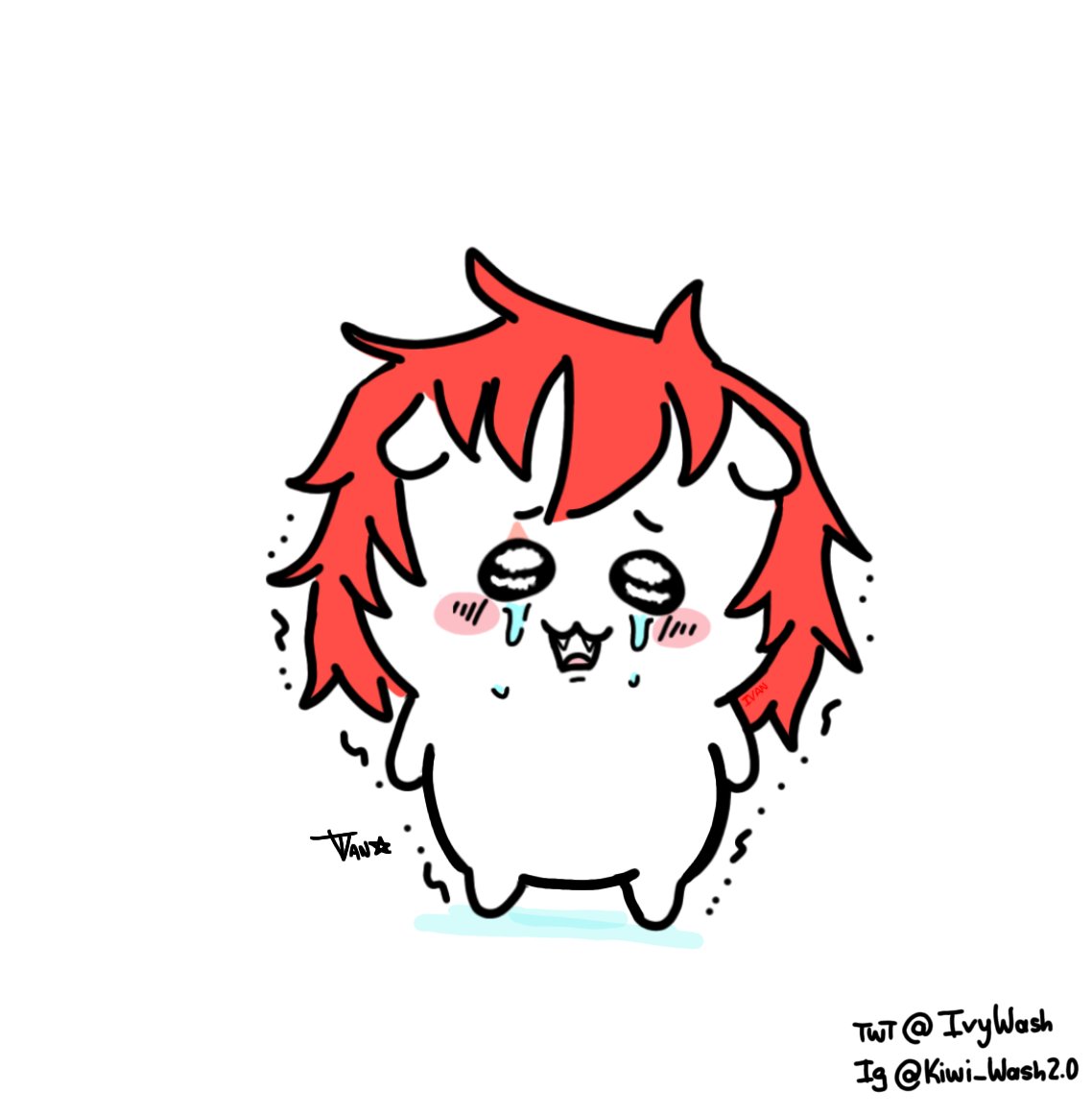 IvyWash's tweet photo. Kinda wanted to post it tomorrow in a decent hour but I'm impatient.
Idk why would you want him to suffer, my poor baby 😭 https://t.co/Kj1c8uUZ9w