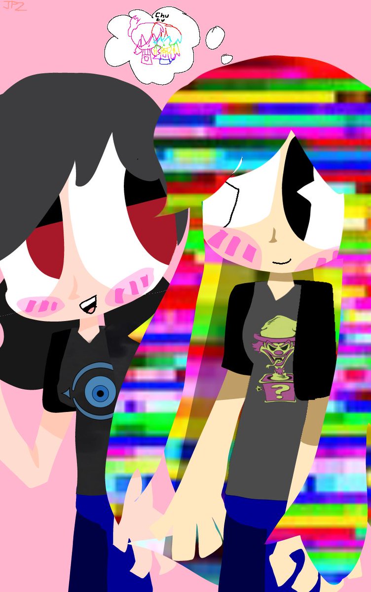 Real_JadePlayzz's tweet photo. These silles :3
#Glitch5 #SceneJuggalo #GlitchyPuzzles #SMG5 #yuritwt #oc #smg4 #mrpuzzlesSmg4
(Yes Glitch5 and SceneJuggalo are their ship names) https://t.co/J7ECGOrTnN