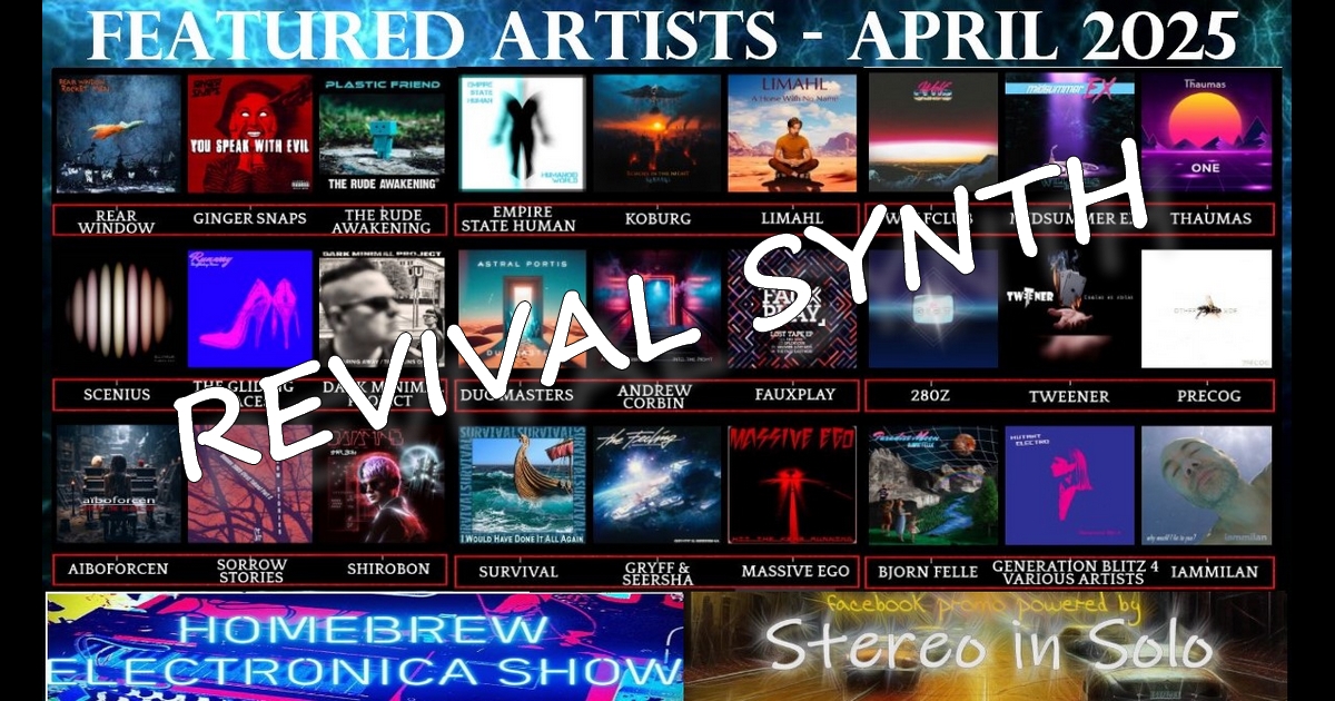 STEREO in SOLO (@stereo_in_solo) on Twitter photo ๐
๐๐๐๐๐๐๐ ๐๐๐๐๐๐๐ ๐ <a href="/RevivalSynth/">๐ฟ๐ฒ๐๐ถ๐๐ฎ๐น๐ด๐บ๐ฏ๐ต๐ฉ.๐ค๐ฐ๐ฎ</a> ๐๐๐๐๐ ๐๐๐๐
revivalsynth.com
<a href="/Midsummer_Ex/">Midsummer Ex</a> <a href="/rudeawakening69/">The Rude Awakening music project</a> <a href="/KoburgOfficial/">๐ค KOBURG ๐ธ</a> <a href="/Limahl_Official/">Limahl_Official</a> <a href="/wolfclubband/">Wolf Club</a> <a href="/thaumasmusic/">thaumas</a> <a href="/corbinspacefunk/">andrew c</a> <a href="/SorrowStories/">Sorrow Stories</a> <a href="/shirobon/">Shirobon</a> <a href="/GryffSynth/">GRYFF</a> & <a href="/SeershaMusic/">Seersha</a> <a href="/BjornFelle/">Bjรธrn Felle โก๏ธ๐ต</a> <a href="/ShowHomebrew/">HomeBrew Electronica Show</a> ๐
๐๐๐๐๐๐๐ ๐๐๐๐๐๐๐ ๐ <a href="/RevivalSynth/">๐ฟ๐ฒ๐๐ถ๐๐ฎ๐น๐ด๐บ๐ฏ๐ต๐ฉ.๐ค๐ฐ๐ฎ</a> ๐๐๐๐๐ ๐๐๐๐
revivalsynth.com
<a href="/Midsummer_Ex/">Midsummer Ex</a> <a href="/rudeawakening69/">The Rude Awakening music project</a> <a href="/KoburgOfficial/">๐ค KOBURG ๐ธ</a> <a href="/Limahl_Official/">Limahl_Official</a> <a href="/wolfclubband/">Wolf Club</a> <a href="/thaumasmusic/">thaumas</a> <a href="/corbinspacefunk/">andrew c</a> <a href="/SorrowStories/">Sorrow Stories</a> <a href="/shirobon/">Shirobon</a> <a href="/GryffSynth/">GRYFF</a> & <a href="/SeershaMusic/">Seersha</a> <a href="/BjornFelle/">Bjรธrn Felle โก๏ธ๐ต</a> <a href="/ShowHomebrew/">HomeBrew Electronica Show</a>