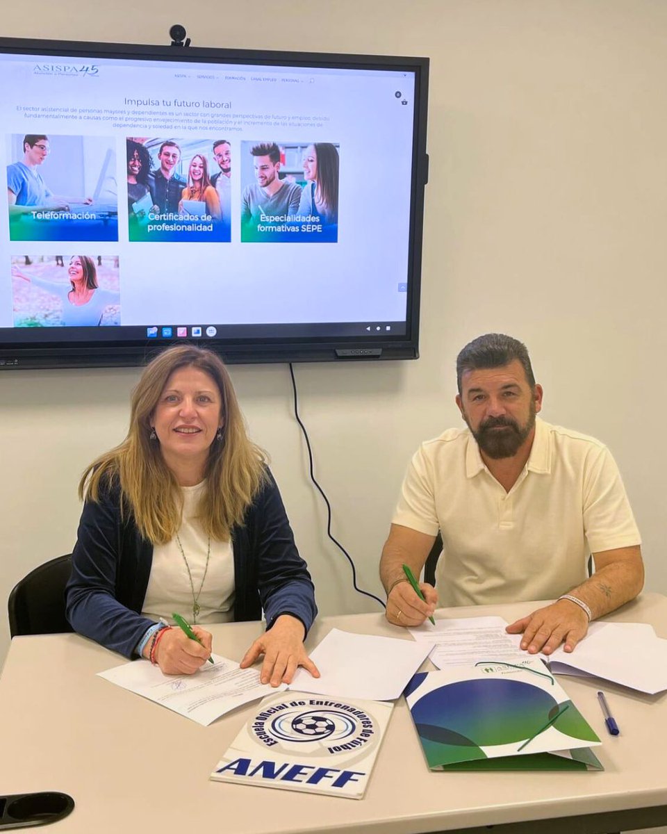 🤝 ASISPA Formación, <a href="/aneffoficial/">ANEFF</a> y SFS Association unimos fuerzas para abrir una nueva delegación de ANEFF en nuestras instalaciones del distrito de Arganzuela de Madrid.

🎓 Desde nuestro centro se impartirá el curso de Técnico Deportivo en Fútbol.

ℹ️ asispa.org/asispa-y-aneff…