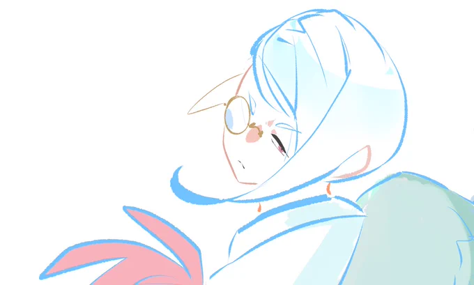 こういう線に色ついてる系の描き方が好きなのですが、一括で検索するワードがなくて少し困っています