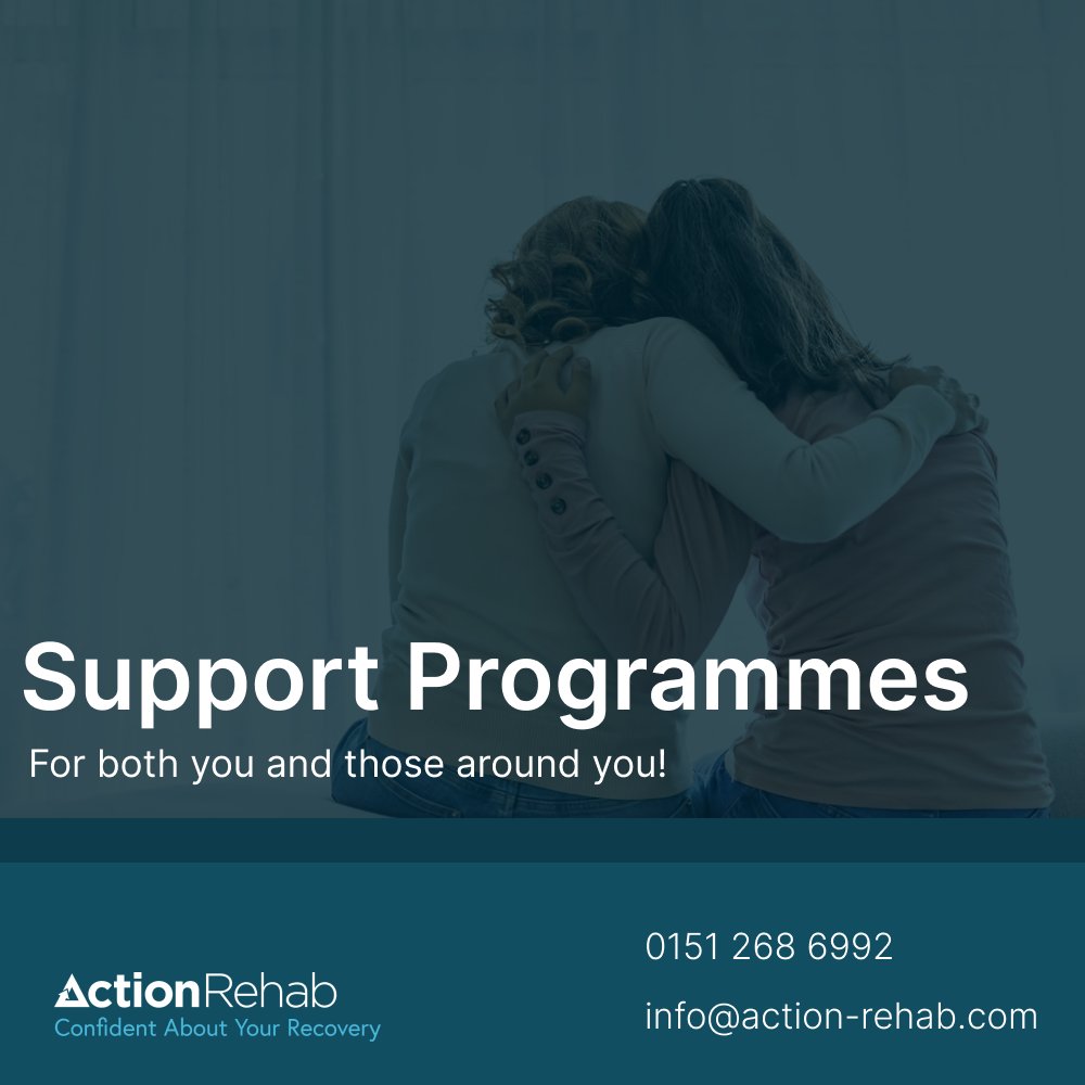 ActionRehabUK's tweet photo. Addiction doesn’t only affect the sufferer, it affects all those around!

At Action Rehab, we have Support Programmes available for yourself, family, friends, co workers and more. Visit https://t.co/7EGLzEiCBU or call us on 0151 268 6992 for more🤍

#ActionRehab #Rehab #Addiction https://t.co/eWkxBY4ahR