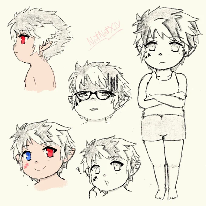 I wish I could draw my hair consistently... (╯°□°)╯︵ ┻━┻ 