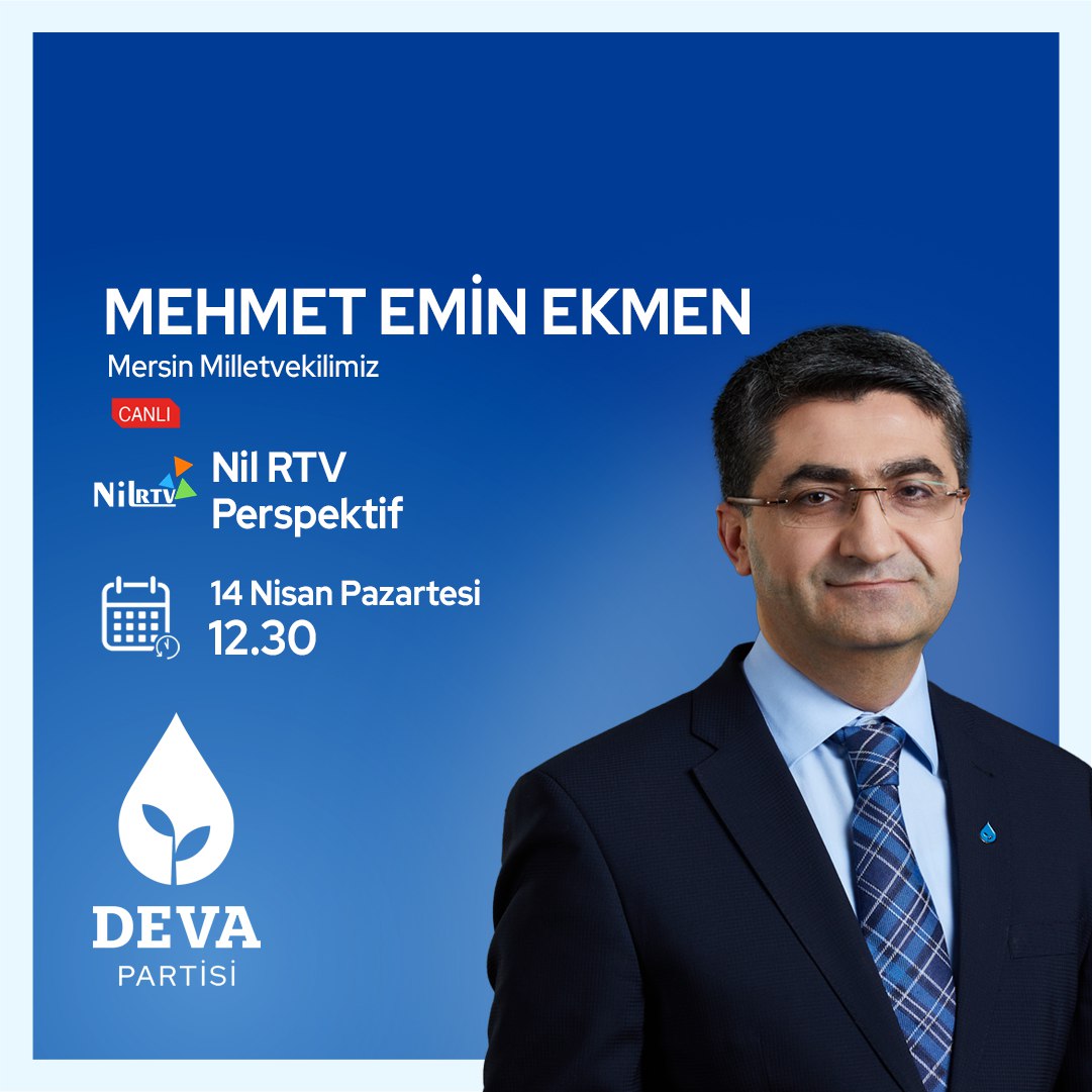 devapartisi's tweet photo. 💧🌱 Mersin Milletvekilimiz @emin_ekmen 14 Nisan Pazartesi,

🗓 BUGÜN

🕰 12.30'da

📺@Nilradyotv’de Nil Sezer ile Perspektif programında gündemi değerlendirecek. https://t.co/12N2gDzk8l