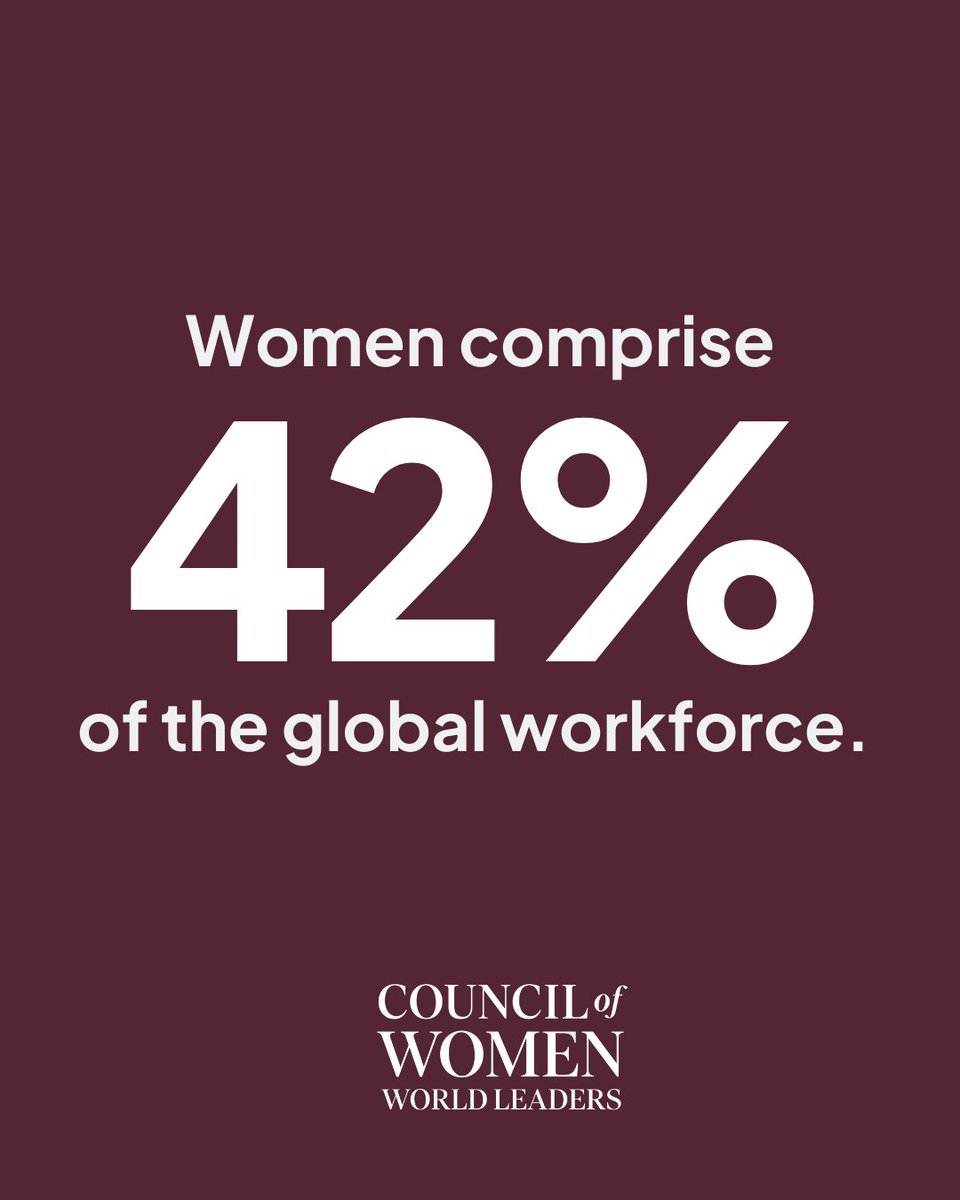 Council of Women World Leaders (@cwwleaders) on Twitter photo Women represent 42% of the global workforce — yet too few are at the top. Let’s change that.
#genderequality #whenwomenlead #equalitynow #womenleadership #equality #representationmatters
Source: <a href="/wef/">World Economic Forum</a> Women represent 42% of the global workforce — yet too few are at the top. Let’s change that.
#genderequality #whenwomenlead #equalitynow #womenleadership #equality #representationmatters
Source: <a href="/wef/">World Economic Forum</a>