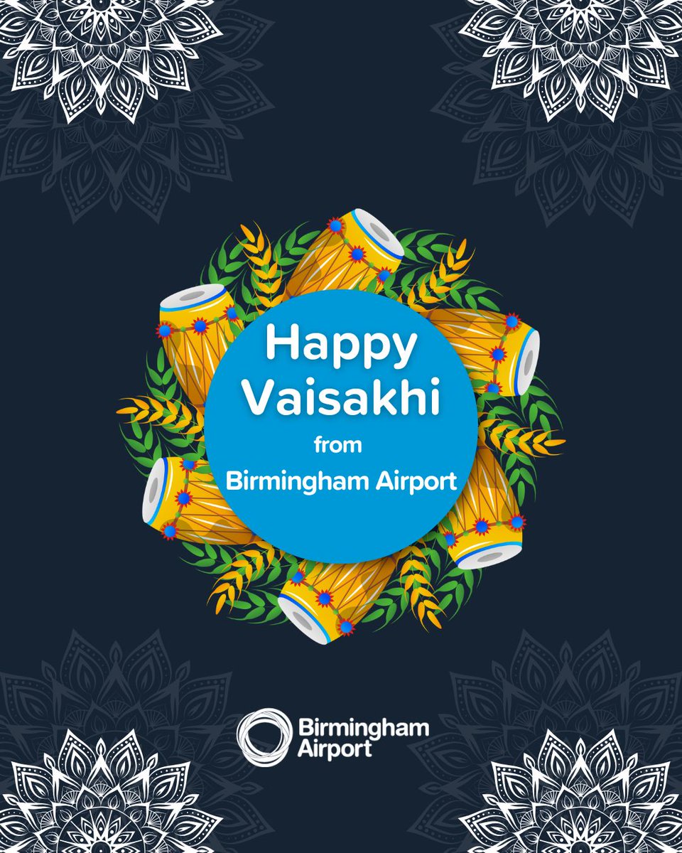 Wishing everyone celebrating a very Happy Vaisakhi from Birmingham Airport ✈️