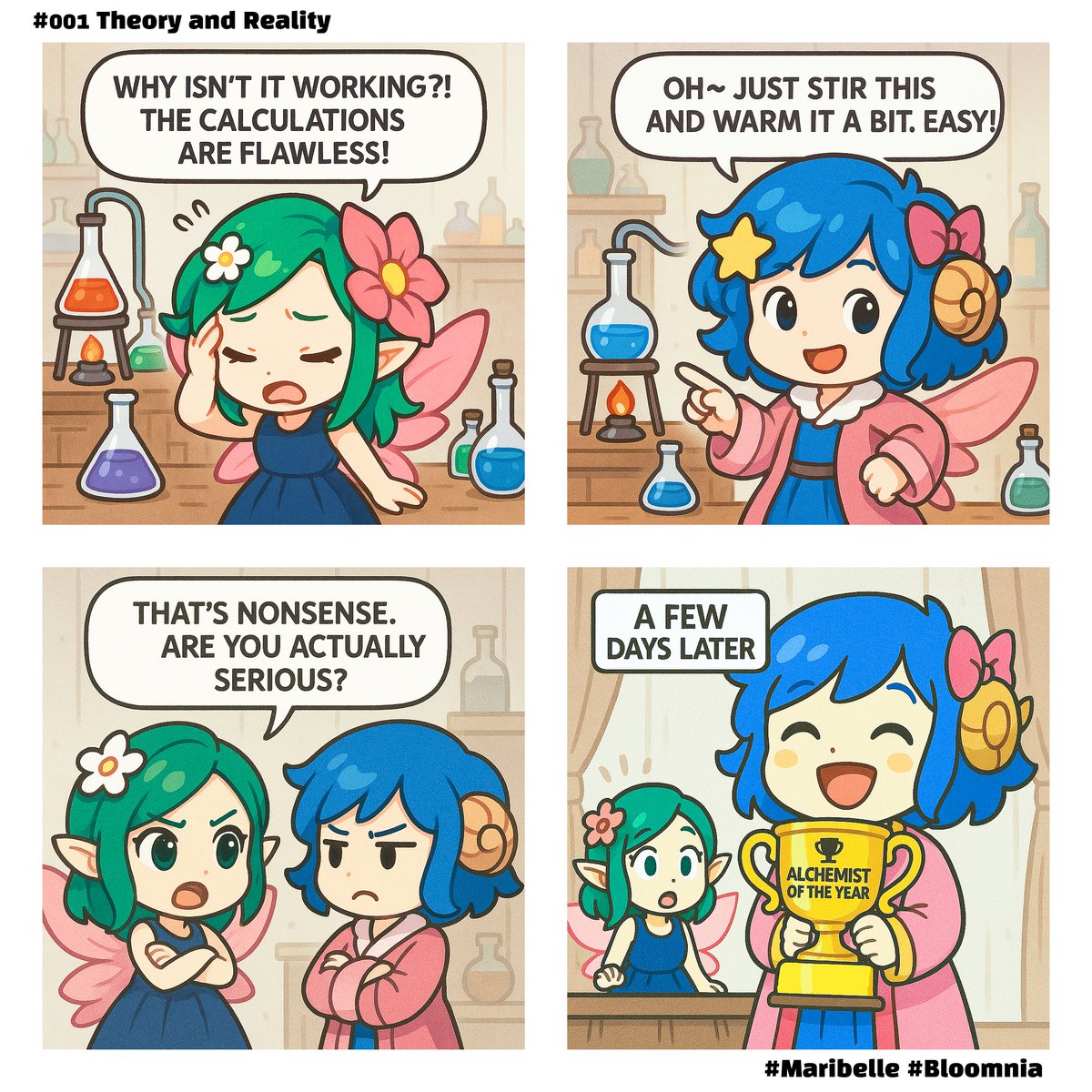 PixelHeroesMMO's tweet photo. 【Comics Of ToyZ】 #001

[Theory and Reality]

The theory was flawless…
But the trophy went to the realist?! 🧪🏆