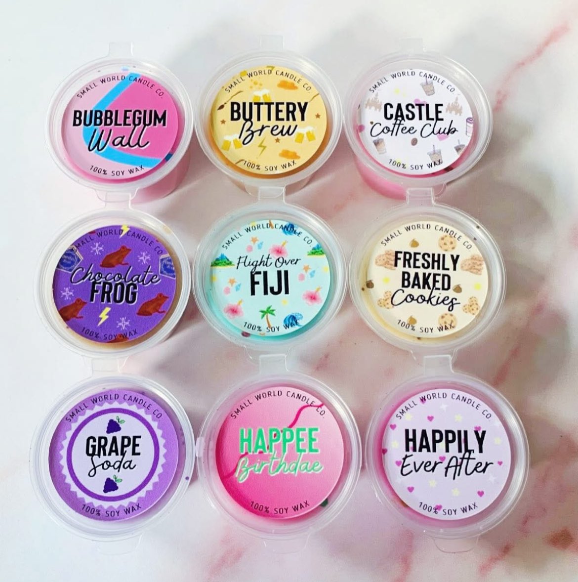 smallworld_cc's tweet photo. Sample pots have now been restocked and we have almost all current scents available 💕✨  #candle #waxmelt #soywax #uk #scented #gift #present #disney #inspired #handpoured #uk #etsy #diffuser #waxpot #roomspray #stickers #sample #pots #restocked https://t.co/ca3OQKFS7V