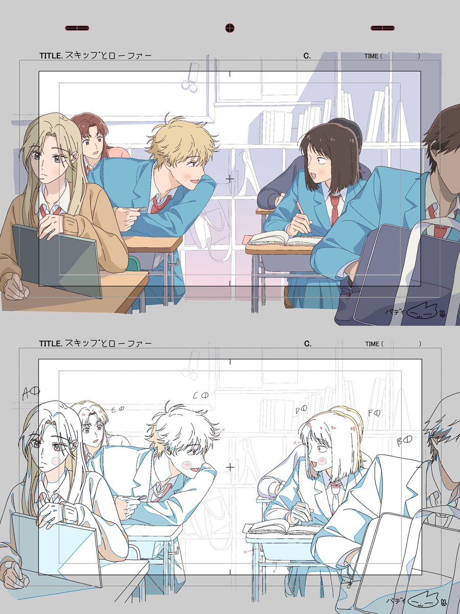 kimbuddyd's tweet image. ファンアートです！
やっぱり隣の席がいいなぁ🤭

#スキロー