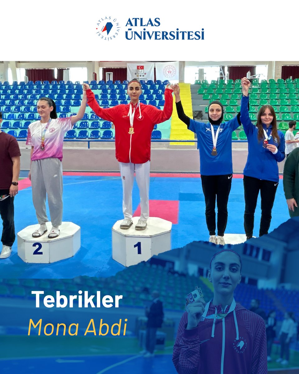 Diş Hekimliği Fakültesi 1. sınıf öğrencimiz Mona Abdi, Türkiye Üniversite Sporları Federasyonu (<a href="/tusfed/">Türkiye Üniversite Sporları Federasyonu</a>) tarafından 10-13 Nisan 2025 tarihlerinde Muğla’da düzenlenen Taekwondo Türkiye Şampiyonası'nda birinci olarak büyük bir başarıya imza attı!
