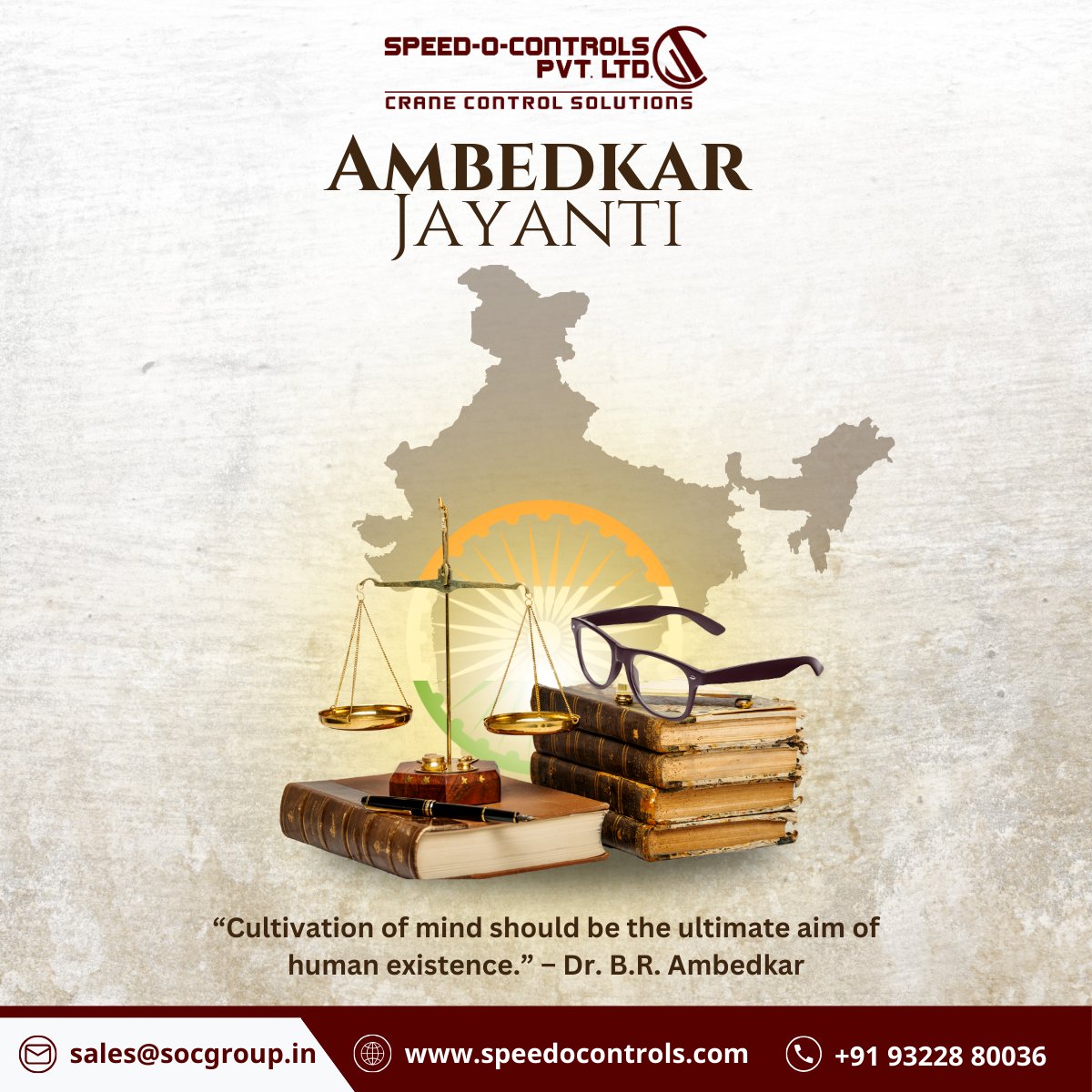 SpeedOControls's tweet image. Honoring Dr. Ambedkar&apos;s vision of inclusion and empowerment, SOC drives progress with innovative engineering and client-focused solutions. We build a future where equality meets efficiency, guided by his principles. #AmbedkarJayanti #InnovationWithPurpose #SpeedOControl