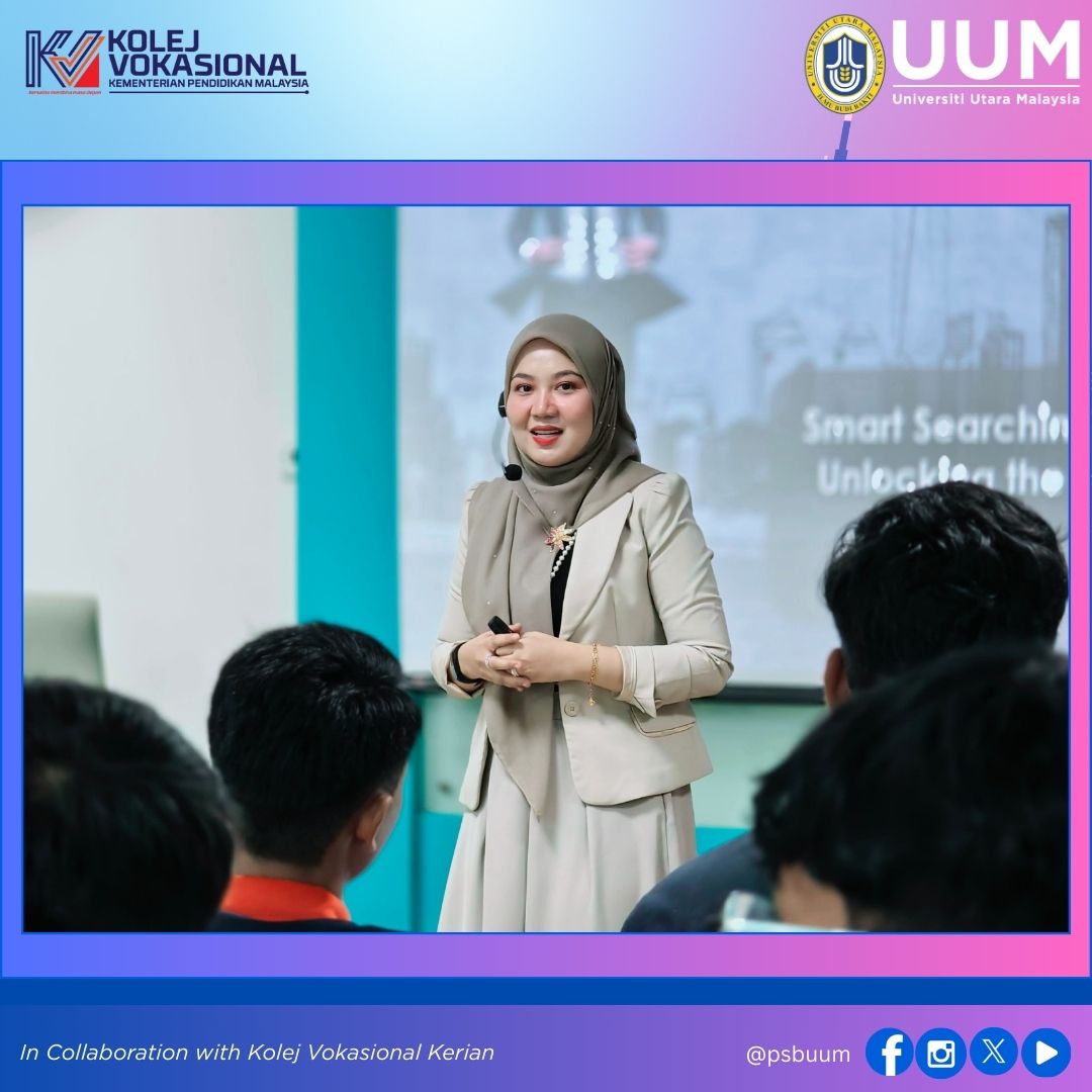 psbuum's tweet photo. 10th April 2025
10:00 a.m – 12:30 p.m
LIBRARY TRAINING
Module: Smart Searching, Smarter Decisions: Unlocking the Power of Information
Participants: Students (Kolej Vokasional Kerian)
Organizer: Perpustakaan Sultanah Bahiyah
In Collaboration with: Kolej Vokasional Kerian https://t.co/ukvybSsWWt