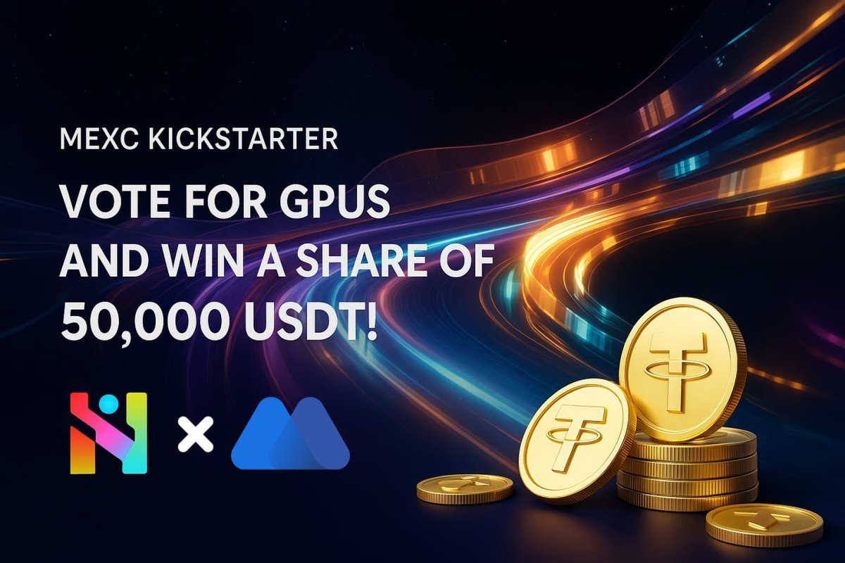 GPUs_Ai's tweet photo. Join MEXC Kickstarter: Vote for GPUs (GPUS) & Win a Share of 50,000 USDT! 💰

⚙️🦾Awesome news! MEXC has launched a new Kickstarter event featuring GPUs (GPUS), our AI-driven virtual computing project. By committing MX tokens, you can support the project and earn free airdrops!

💡Event Details:

🗳 Vote Period: Apr 13, 06:00 UTC → Apr 14, 05:50 UTC
💰 Airdrop Pool: 50,000 USDT 🎁
📈 Trading Starts: Apr 14, 08:00 UTC
🔓 Withdrawals: Apr 15, 08:00 UTC

🔥🤘 Why join?

✔️ Zero fees to vote
✔️ Boost rewards by inviting friends (up to 1.75x!)
✔️ Instant airdrops for voters
✔️ Be early to a cutting-edge AI-driven token 🚀

📌 Don’t miss out — stake your MX & vote now!

👉 https://t.co/0qtfKnneBz

Support our innovative project and earn rewards! 
https://t.co/CI2UetcfBY

#GPUS #MEXC #Kickstarter #CryptoAirdrop #AI #Web3 #Token