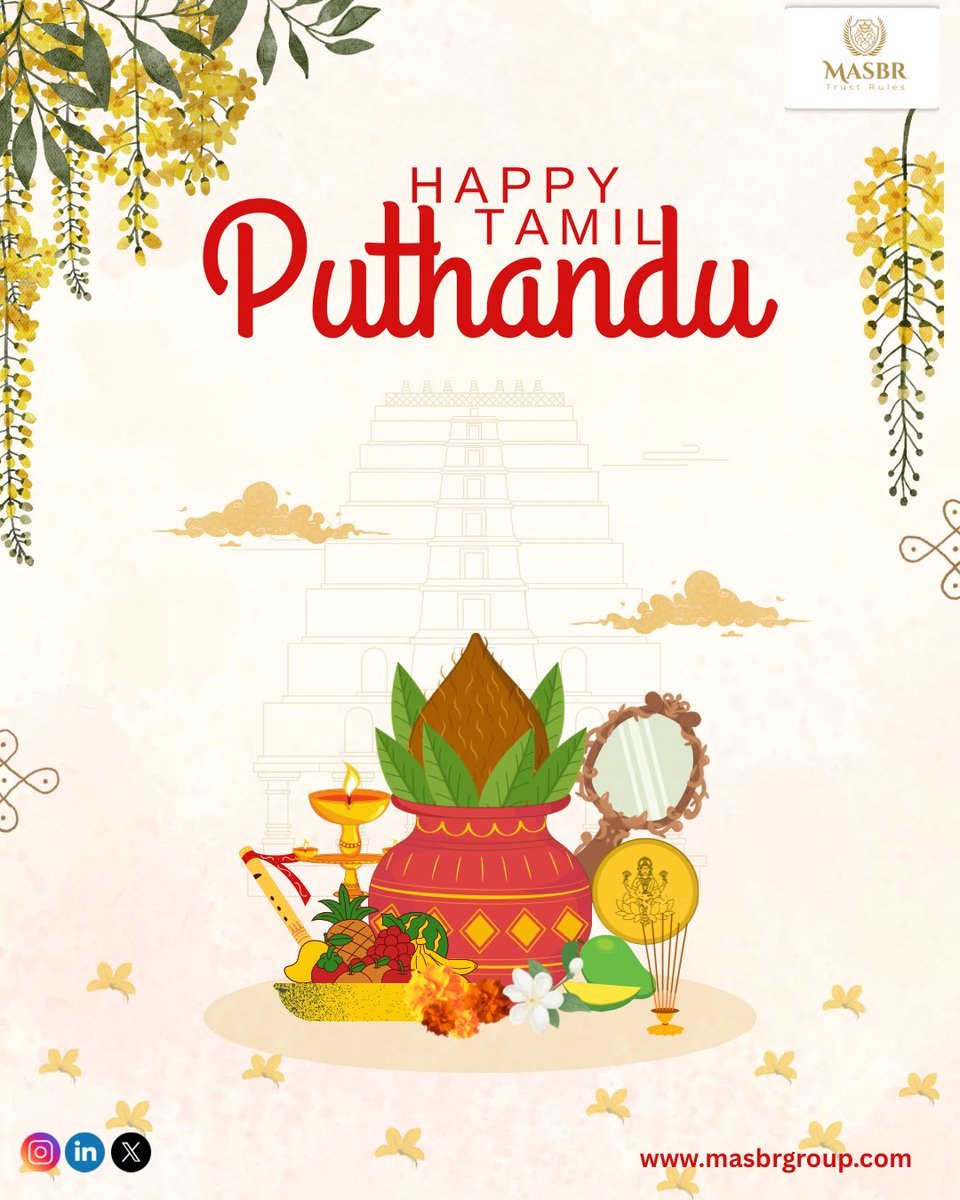 MASBR_GROUP's tweet image. New Year. New goals. Same spirit.
MASBR wishes you a meaningful and inspiring start to the Tamil New Year!
#Puthandu #TamilNewYear2025 #MASBR