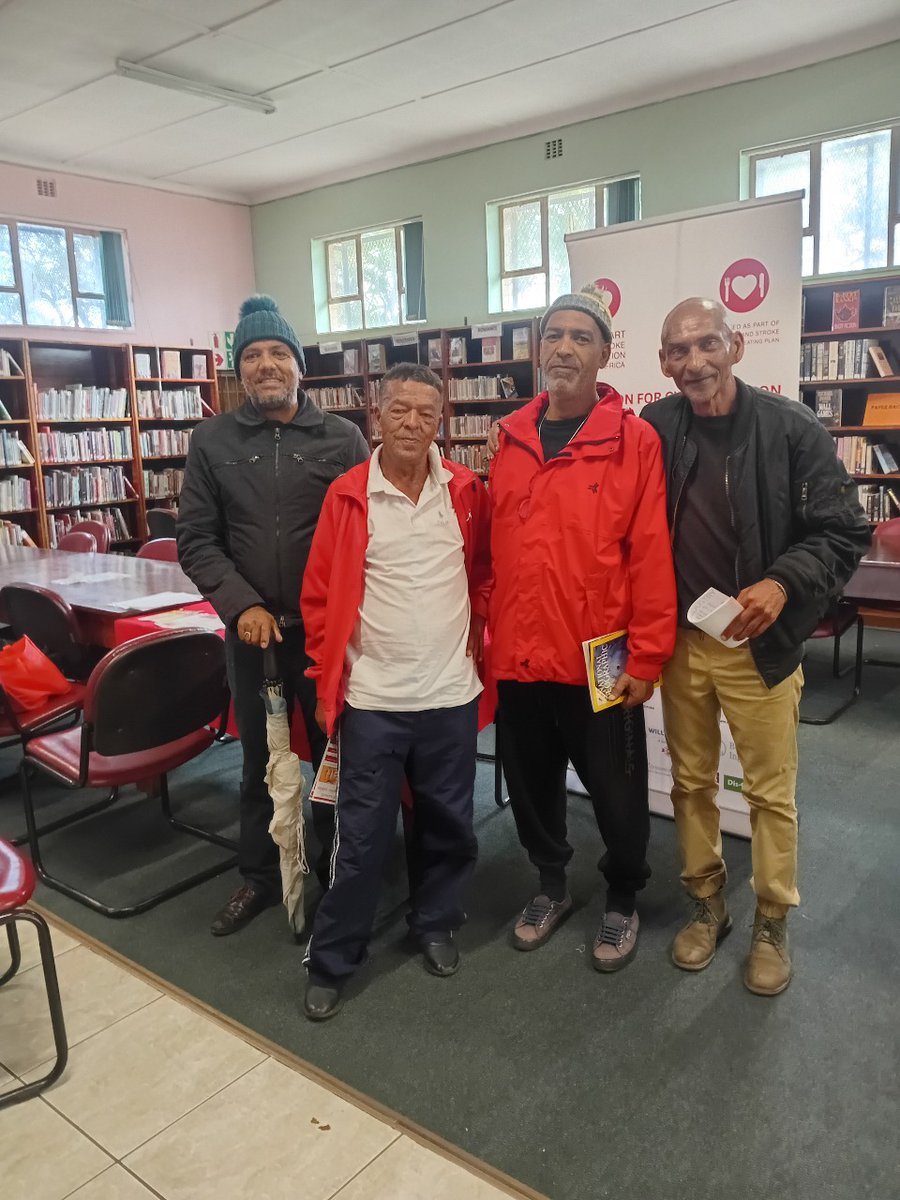 SAHeartStroke's tweet photo. Our Johannesburg Team out at Riverlea Library for outreach.❤🧠🫶

#MHSG #HSFSA #HealthForAll #library https://t.co/Upm6xok4uz