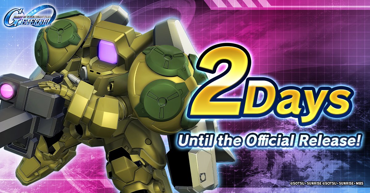 ggene_eternalEN's tweet photo. ◤━━━━━━
#GundamEternal
2 Days Until the Official Release!
━━━━━━━◢

▼Pre-download here
https://t.co/8gNckgyhAW

#GGeneration #GGen https://t.co/O3Pu2Uko8h
