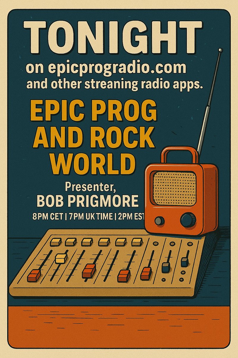 epicprogradio's tweet photo. Tune In, Turn Up, and Let the Epic Journey Begin!
https://t.co/xwXJeUsgjH
#progressiverock #progrock #neoprog #rockprogressif #independentmusic #newprog #recentprogonly #artrock #airplay #epicprogradio https://t.co/Btl0B4J3EO