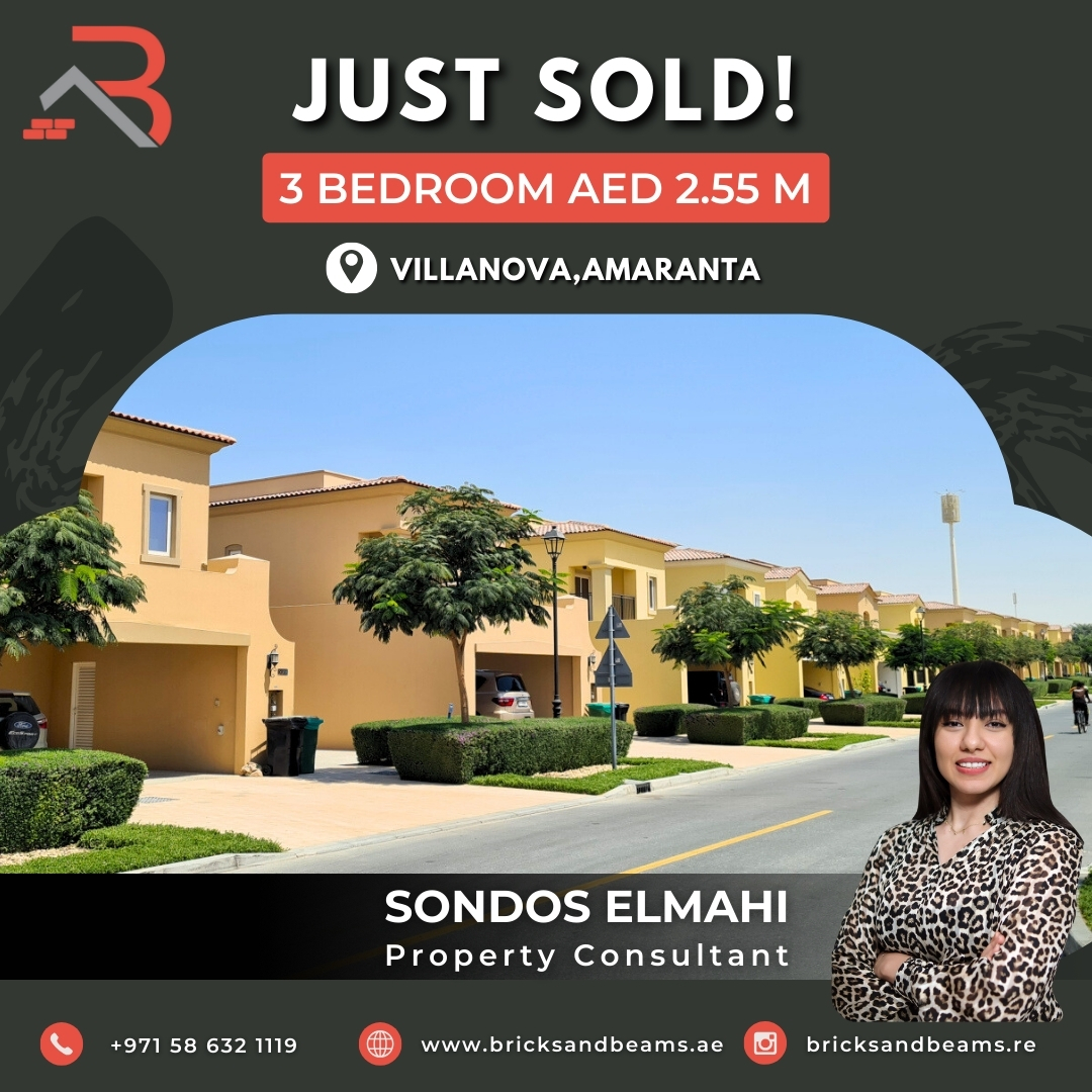 BricksBeams89's tweet photo. 🏡 Just Sold in Villanova, Amaranta!
Our star property consultant, Sondos Elmahi, achieved another milestone! 🎉
A beautiful 3-bedroom townhouse snapped up for AED 2.55M — where comfort meets community living. 🌳✨
Ready to find your dream home?
📞 +971 58 632 1119 https://t.co/jZFqCn2pxL