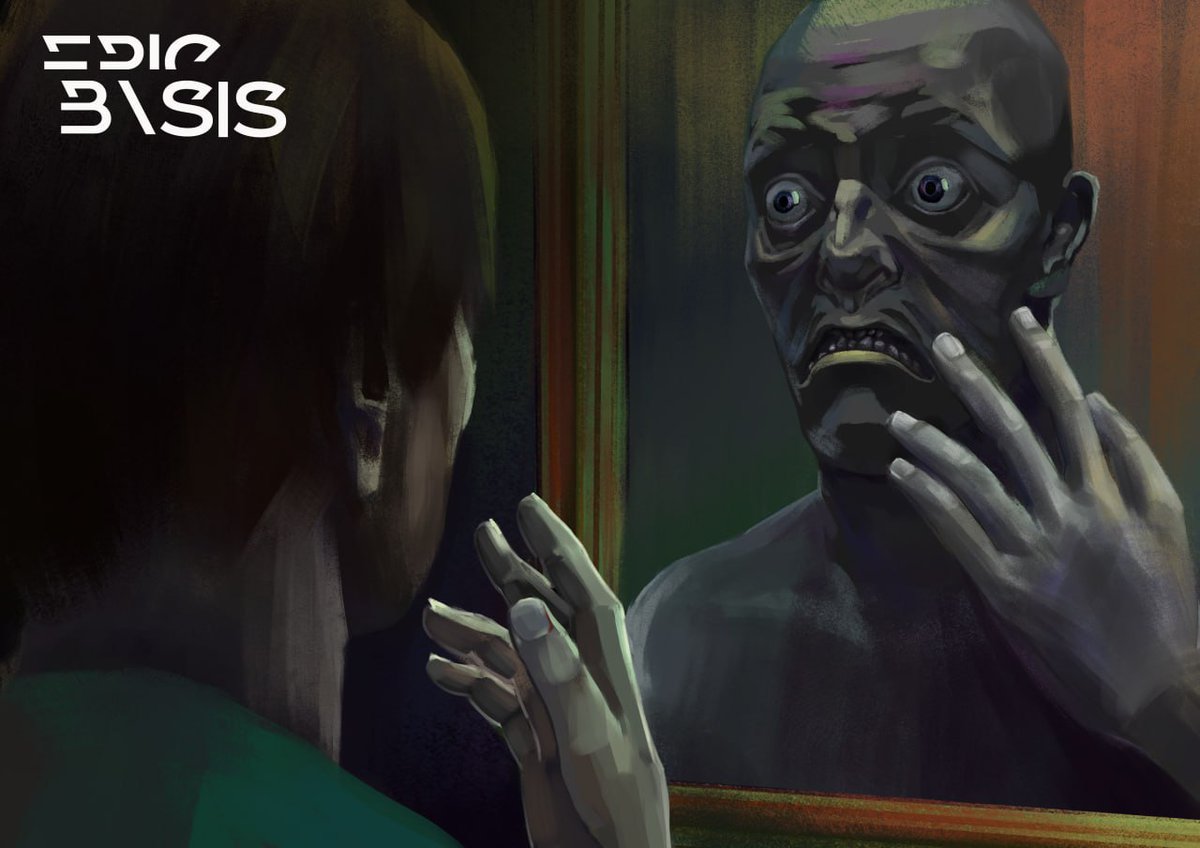 EpicBasis's tweet photo. This is my illustration inspired by H.P. Lovecraft’s The Shadow over Innsmouth.
#lovecraft #innsmouth #shadowoverinnsmouth #lovecraftian #cthulhu #cosmichorror #CLIPSTUDIOPAINT
#digitalart #illustration #speedpaint #darkart #horrorart #creepyart #atmosphericart https://t.co/d4ENd0eh4C