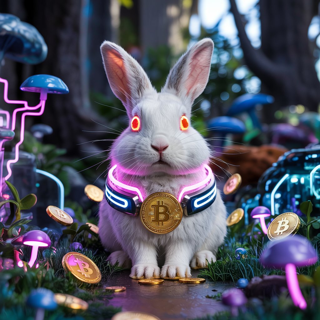 #Bitcoin: A symbol of curiosity leading us down the crypto rabbit hole.