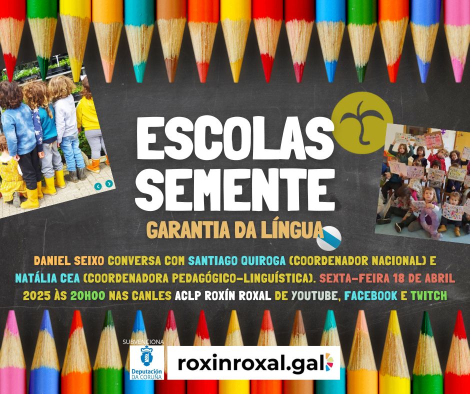 Hoje as Escolas Semente som umha alternativa consolidada que tem como principal sinal de identidade o ensino na nossa língua. Daniel Seixo conversa com Santiago Quiroga (coordenador nacional) e Natália Cea (coordenadora pedagógico-linguística).
youtube.com/live/zNJda4MgV…