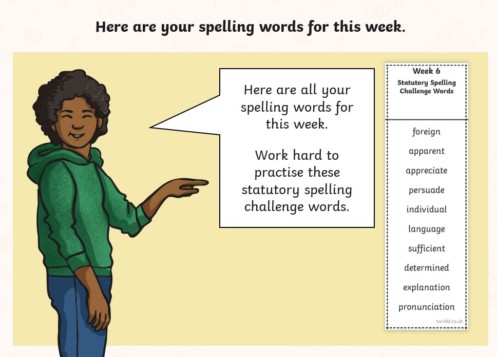 Welcome back after the Easter break Y6! Here's this week's spellings! Spelling test on Friday! @OwlerbrookC12 <a href="/OwlerBrookC13/">Owler Brook Y6</a> #OwlerBrookHomeLearning