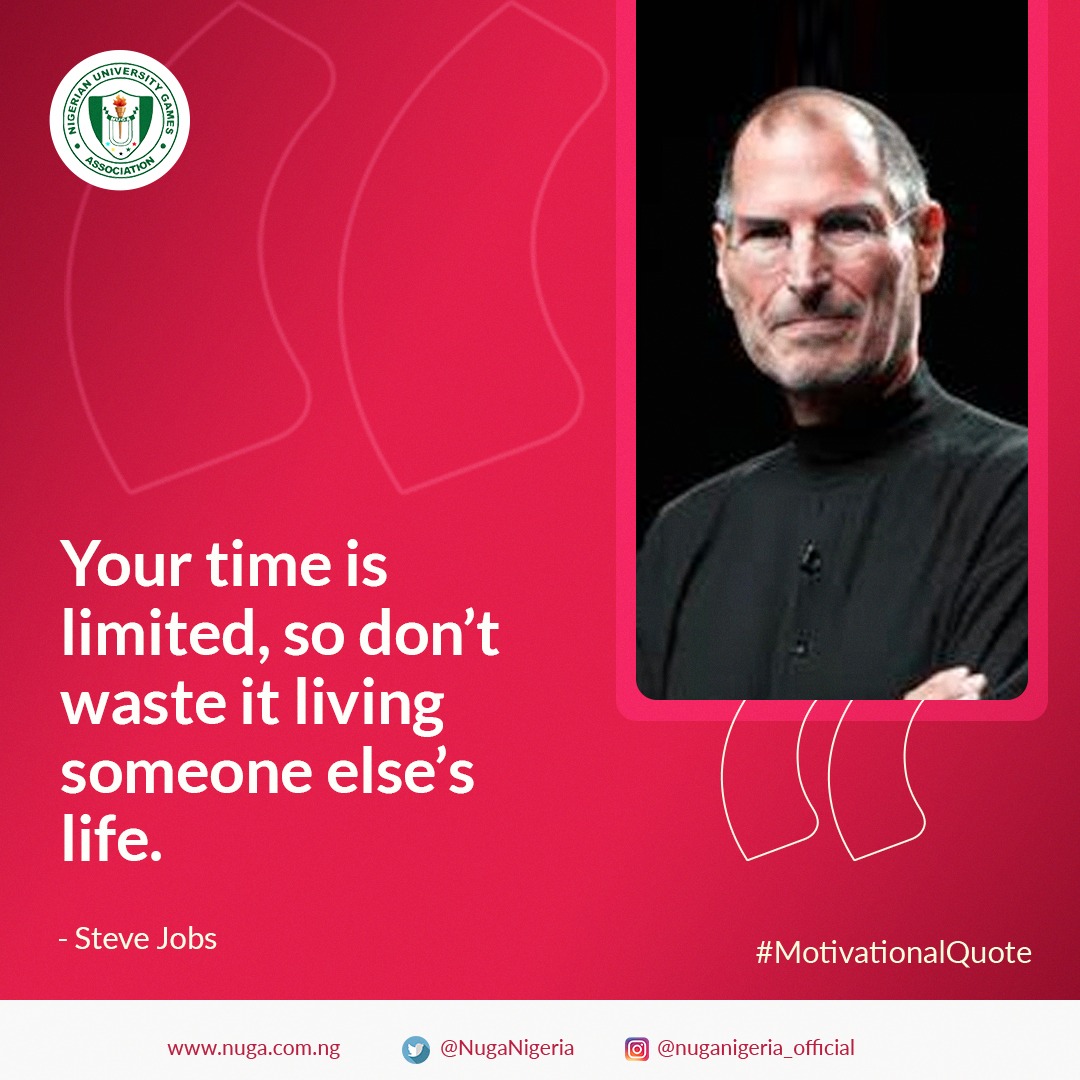 Start your week with purpose. Your journey is yours—own it, live it, and don’t settle for anything less. 💥

.
.
.

#MondayMotivation #NUGANigeria #MotivationalQuote #BeYou #LiveAuthentically #NUGA