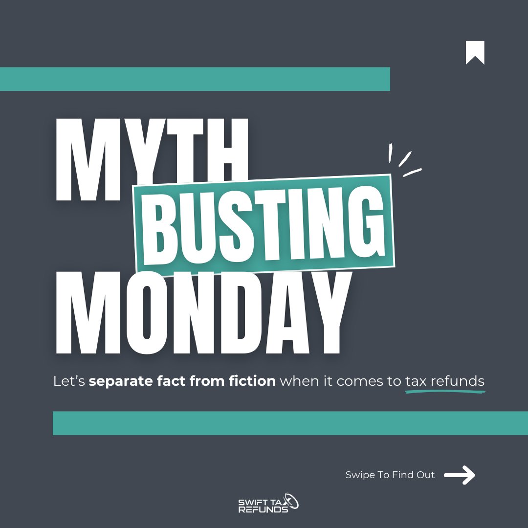 RefundsTax's tweet photo. Myth-Busting Monday👊

❌Myth: "Doing a self-assessment is easy."

✅Fact: Self-assessment can be tricky! Mistakes with expenses and deductions can lead to penalties. At Swift, we handle everything for you – ensuring accuracy, maximising refunds, and avoiding errors. https://t.co/fif3b3woXM