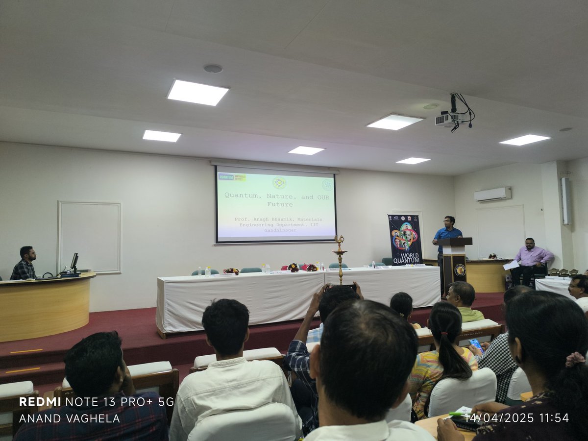 Dilipchaud73369's tweet photo. @InfoGujcost celebrate the #QuantumDay
🗺️ Gujrat Forest Research & Training Institute, Gandhinagar
April 14 2025
In the quantum world, observing something changes it. Are we shaping reality just by looking at it? #QuantumThoughts
@InfoGujcost https://t.co/VsO0Y4pieL
