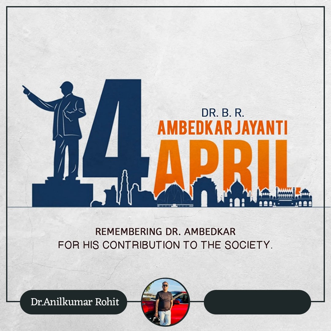 anilrohitfsse's tweet image. Saluting the architect of our Constitution on Ambedkar Jayanti. Jai Bhim!

#AmbedkarJayanti